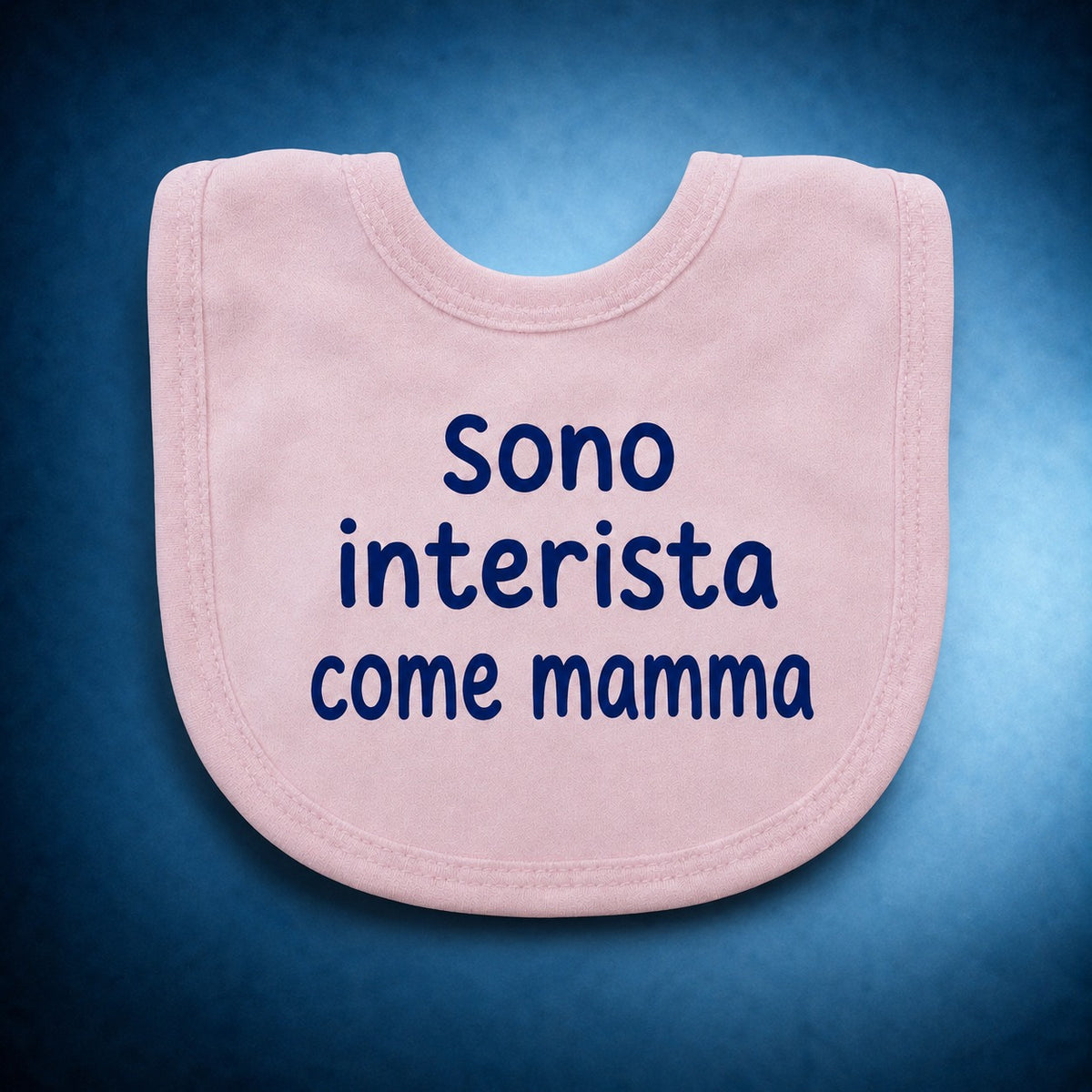 Bavaglino Baby Rosa “SONO INTERISTA COME MAMMA”