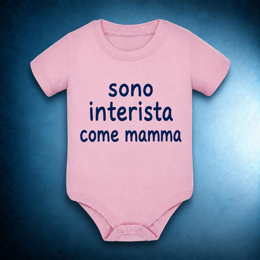 Body Baby Rosa “SONO INTERISTA COME MAMMA”
